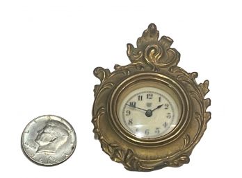 Antique Miniature French Or Austrian ? Clock