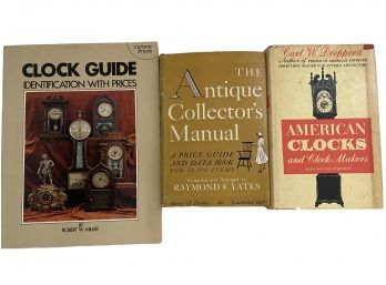 Three Books On Vintage Clocks, Collecting And Making Including First Edition