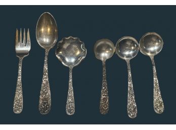 Collection Of Steiff And Kirk Sterling Silver Serving Pieces 7.06 OZT