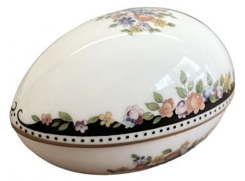 Vintage Wedgwood Fine China Egg Trinket Box