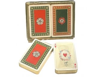 Vintage Platnik  Tudor Rose Playing Cards