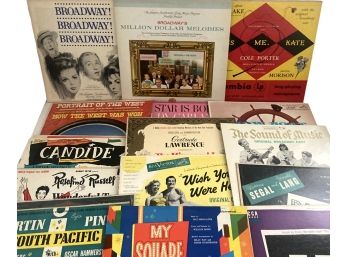 A Collection Of Vintage Broadway And Movie Soundtracks Vinyl Record Albums (B)