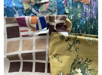 Four Mid Century Fabric Display Pieces By Elenhank, Hexter And More (F)