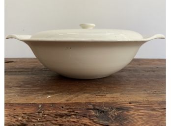 MCM Russel Wright By Steubenville White Covered Bowl