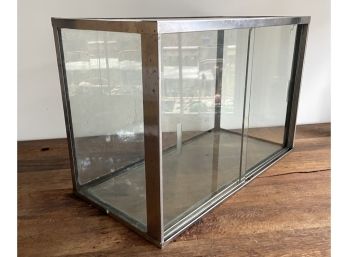 Vintage Glass And Chrome Display Case