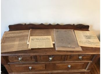 Replica Documents Of Freedom Papers And George Washington Book