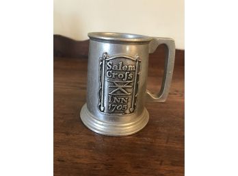 Vintage Collectible Pewter Mug From Salem Cross Inn