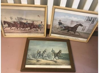 Three Famous Harness Racing Pictures