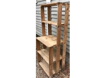 Sturdy Handmade Wooden Storage Shelf