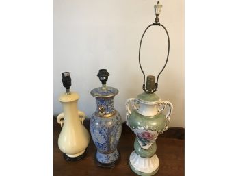 Gorgeous Trio Of Lamps