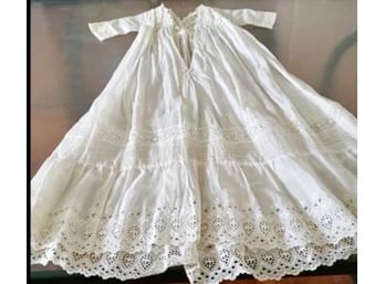 Beautiful Antique 70 Year Old Plus Christening Gown!