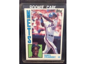 1984 Topps Darryl Strawberry Rookie Card - M