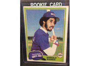 1981 Topps Harold Baines Rookie Card - M