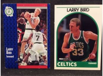 1991 Fleer & 1989 NBA Hoops Larry Bird Cards - M