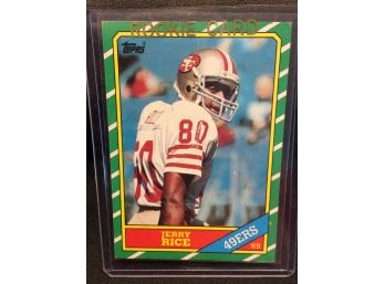 1986 Topps Jerry Rice Rookie Card - M