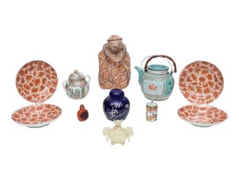 Set Of 11  Asian Table Top Porcelain Collectibles