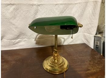 Bankers Lamp With Green Shade