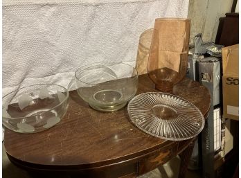 4 Pc. Glass Lot