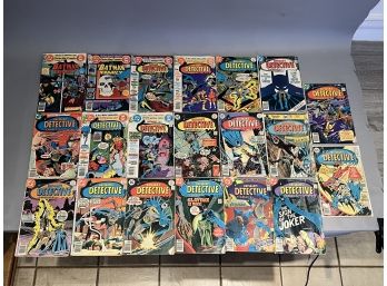 Lot Of 20 Vintage Batman Comic Books, 30 Cents To One Dollar