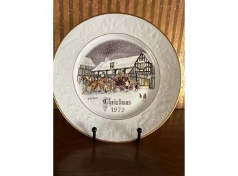 Royal Worcester Christmas Clue Plate, 1979