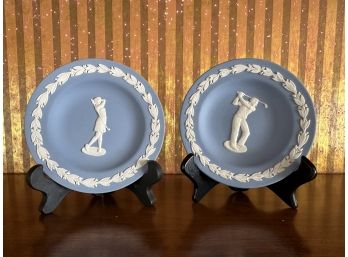 Two Small Blue And White Wedgwood Dishes