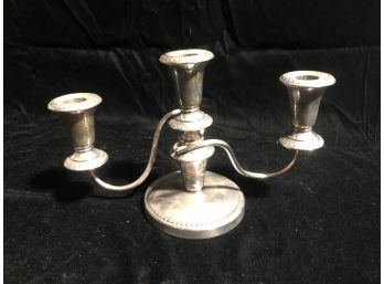 Silver Candlestick Holder