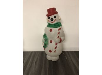 Vintage Light Up Snowman Christmas Decoration