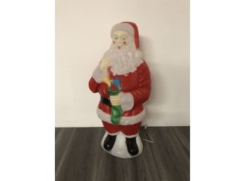 Vintage Light Up Santa Christmas Decoration