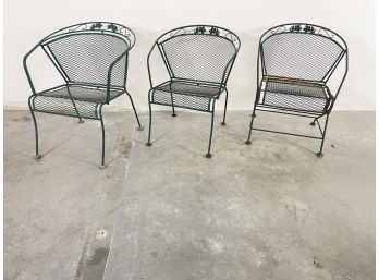 Green Steel Patio Chairs