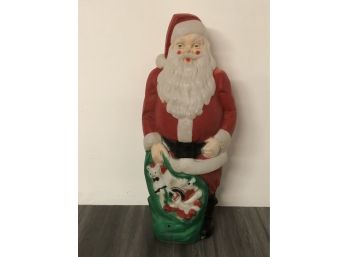 Vintage Light Up Santa Decoration