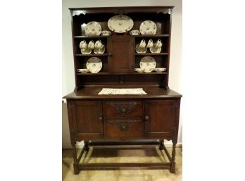 A 2 Piece Plate Dresser Sideboard