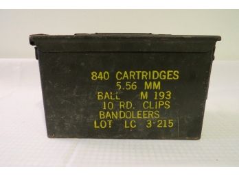 A Vintage 5.56mm Empty Ammo Can