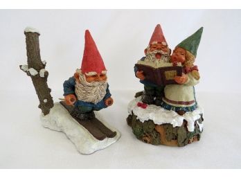 A Gnome Musical Figurine By Enesco And A Gnome Figurine By Pepi