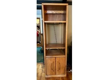 Pair Of Tall Stereo/Book/Display Cabinets