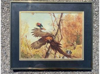 Roberto Lemmi, Pheasant Shoot, Framed Hunt Print