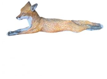 Stretching Fox Figurine