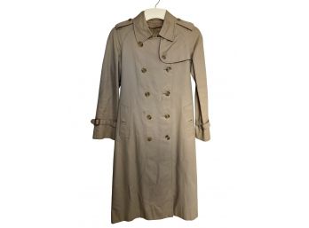 Burberrys' Women's Double-breasted Belted Trench Coat - Size 8