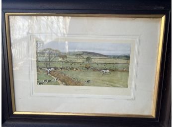 Vintage Print 'the Duke Of Beaufort's - A Hunt From Great Wood' Richard Wyman And Co.