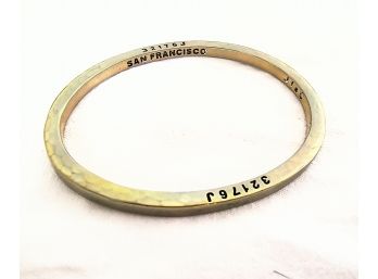 Brass Bangle Bracelet Repurposed From Gun Ammunition