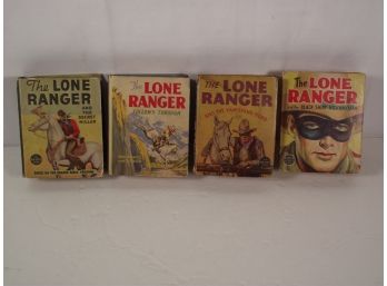 Lot Of Four (4) Lone Ranger Big Little Books