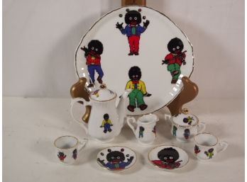 Vintage Black Americana 8 Piece Tea Set Made In England