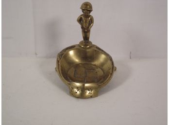 Vintage WWII Belgian Brass Anti-NSDAP Ashtray