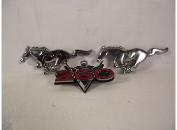 Lot Of Ford Badges - Fairlane And Mustang