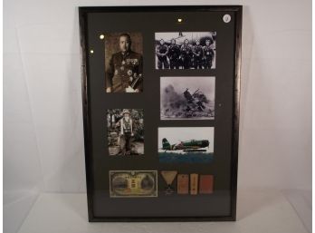 Vintage Japanese Military Memorabilia - Framed