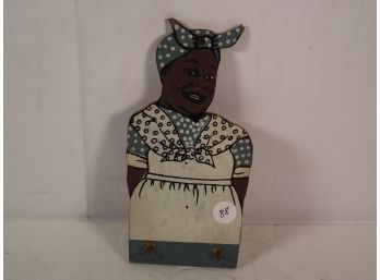 Vintage Black Americana Key Holder