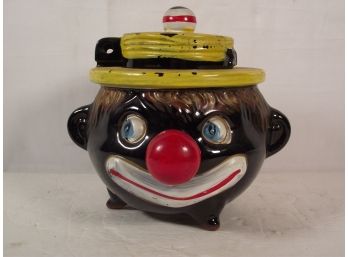 Antique Black Americana Thames Clown Faced Bank