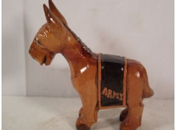 Vintage Anri Army Wooden Mascot