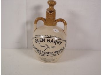 Vintage Glen Garry Blended Scotch Whisky Stoneware Bottle