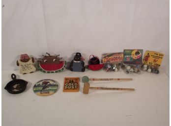 Vintage Lot Of Twelve (12) Pieces Of Black Americana