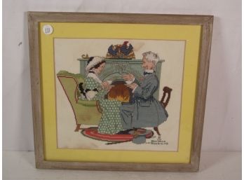 Vintage Norman Rockwell Needlepoint